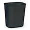 Rubbermaid Commercial 3.5 gal Rectangular Indoor Metal Can, Black, Open Top, Fiberglass, 11.13 in FG254100BLA - alternate 2